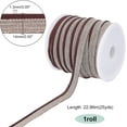 thumbnail image 5 of 1set 25 Yards Book Binding Headbands 1/2 Inch/14mm Book Endbands Flat Book Binding Ribbon Bookmaking Headbands for Beginners Bookbinding Book Decor Repairing Coconut Brown, 5 of 9