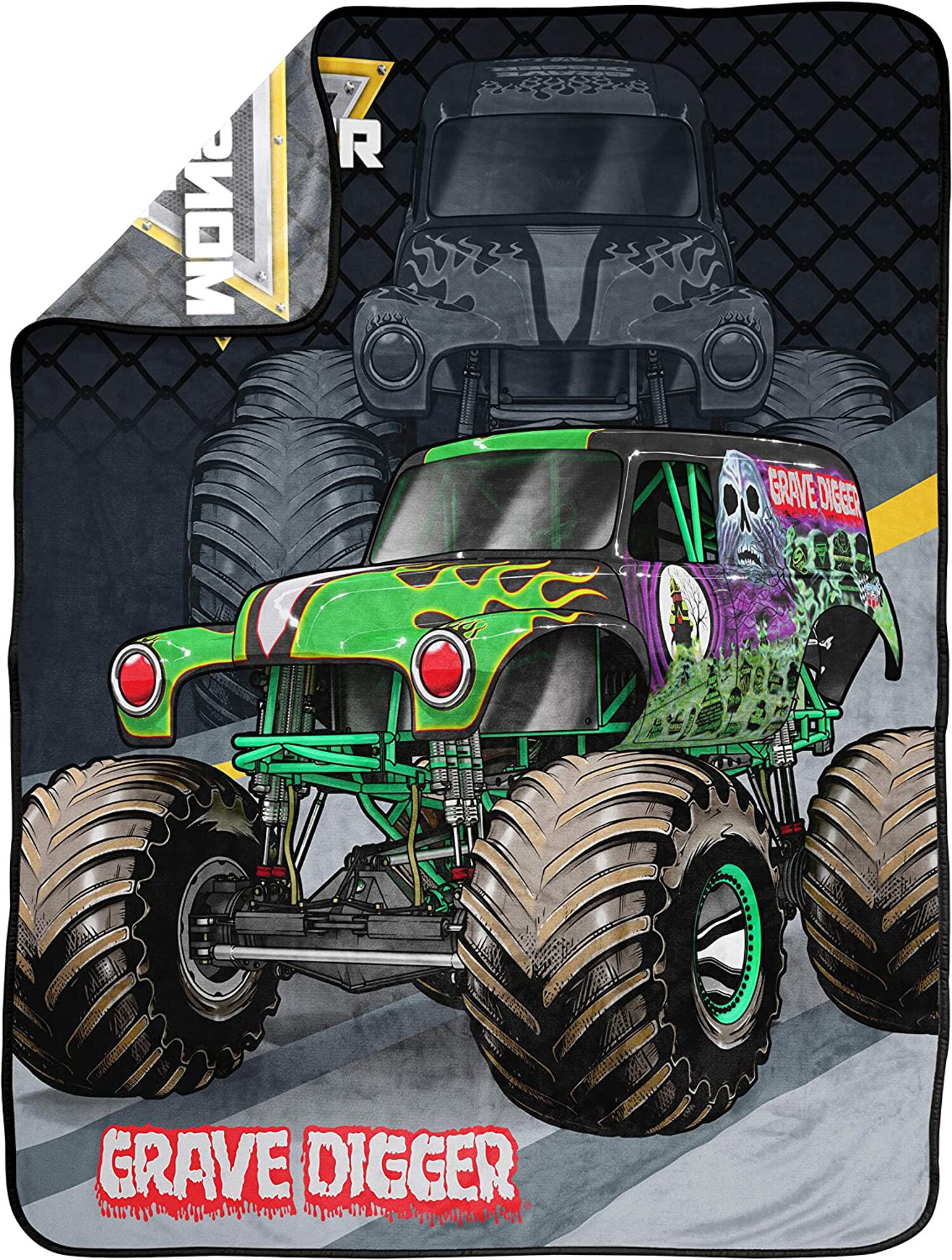Monster Jam Super Soft Fleece Throw 46"x60" Blanket