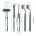 thumbnail image 3 of Multifunctional Cleaning Brush Set | Hair Removal, Cushion Massage, Kitchen Stove Scrubber | 5-Piece | Double Head, Straight Shovel, Metal Brushes | Compact, Hangable, Colorful Green, 3 of 9