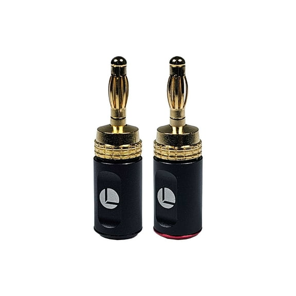 LOGICO 1 Pair Banana Plugs Gold Plated Speaker Wire Audio Connector