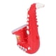 thumbnail image 3 of Saxofón de juguete para niños y niñas, precioso instrumento musical ajustable, regalo de cumpleaños para fiesta, color rojo, 3 of 14