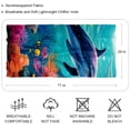 thumbnail image 2 of Dolphin Translucent Chiffon Silk Hair Scarf Lightweight Breathable Shawl for Women 180x73cm 70.86x28.7in, 2 of 6