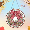 thumbnail image 4 of Pintura de diamantes 5D, corona de Navidad, bordado de diamantes, muñeco de nieve, Papá Noel, punto de cruz, regalo de Año Nuevo, decoración de invierno, 2023, 4 of 4