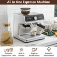 thumbnail image 2 of CazToi Coffee Machine with Grinder, 1450W Pressure Coffee Maker, Bean to Cup Brewer, 2 of 10