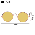 thumbnail image 2 of Paquete de 10 gafas de sol para perros, gafas de sol redondas de metal para gatos, gafas de sol clásicas retro, gafas de sol para mascotas Hippie MFZFUKR CPB-DE-LYY1867-6, 2 of 5