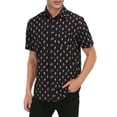 thumbnail image 4 of HDE Mens Hawaiian Christmas Button Down Shirts S-5XL Short Sleeve Tropical Shirt Dog Stockings - 5XL, 4 of 6