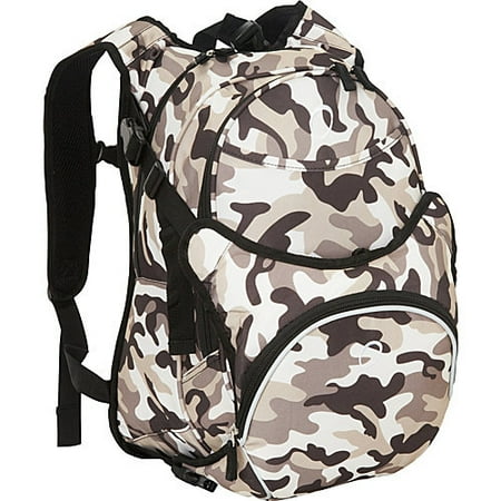 Obersee Munich School Backpack With Detachable Lunch Cooler - Camo