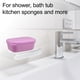 thumbnail image 2 of Jabonera, Mantener Jabón Seco, Jabonera Limpieza Almacenamiento, para Hogar Baño Cocina, Plástico, Rosa, 2 of 7