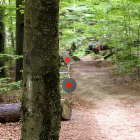 WEUVEB Assorted Color Metal Rotating Bird Spinner Target for Practice