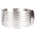 thumbnail image 1 of MYG Stainless Steel Round Cake Cutter Slicer 6.5-8 Inch Adjustable Cake Ring Mold 7 Slice Portions Cake Divider Tool Dishwasher Safe for Baking Dessert Mousse, 1 of 10