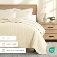 thumbnail image 5 of Lightweight Wrinkle Resistant Quilt Sets in Yellow Square for King Size Bedding by Comfort Canopy, 5 of 10