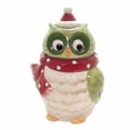 thumbnail image 1 of Cosmos Gifts Owl Design Ceramic Holiday Cookie Jar, 9-5/8-Inch, 1 of 1