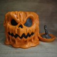 thumbnail image 3 of Resin Halloween Pumpkin Candy Bowl with Lid, Pumpkin Candy Bowl, Halloween Resin Pumpkin Decoration or Candy Box, 3 of 5