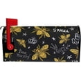 thumbnail image 2 of Honey Bees with Queen Crown Magnetic Mailbox Cover MailWraps Garden Yard Home Decor for Outdoor Oversized-25.5" x20.8", 2 of 5