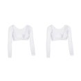 thumbnail image 3 of Jumpingount Traje de baño modesto para mujer Traje de baño modesto elegante y cómodo para mujer Traje de baño modesto flexible ajustable para Blanco m,1 2piezas, 3 of 6