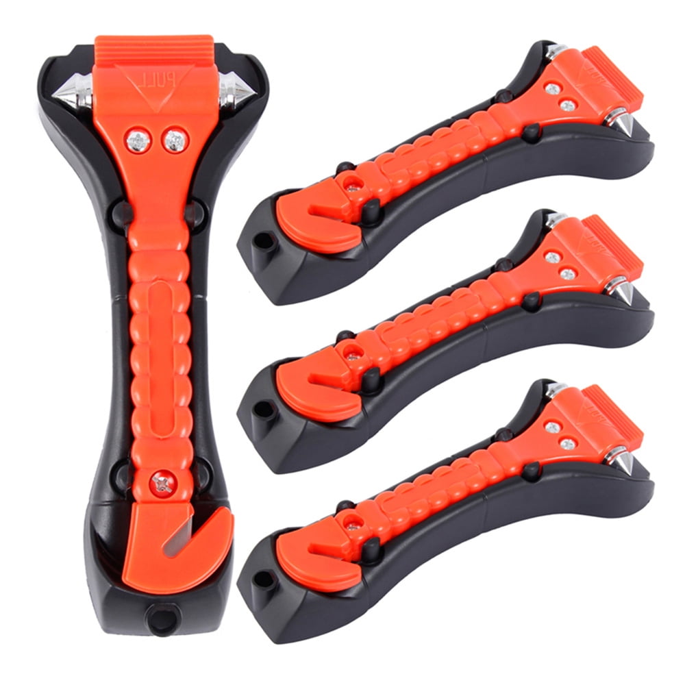 Multi-fucntional Emergency Escape Tool with Car Window Breaker and Seat Belt Cutter Safety Hammer Portable Life Saving Survival Kit 