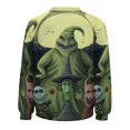 thumbnail image 3 of Oogie Boogie Sweatshirts for Women Long Sleeve Crewneck Raglan Sweater Graphic Pullover Casual Comfy Tops XL, 3 of 7