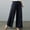 Navy womens pants, variant on Wycnly Pants for Women Trousers for Women Fashion Drawstring Elastic Waist Loose Straight Leg Pants Vintage Cotton Linen Casual Ladies Long Pants with Pocket