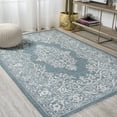 thumbnail image 5 of JONATHAN Y SANTA MONICA 4 x 6 Area Rug, Galon Filigree - Teal/Ivory, SMB120B-4, 5 of 10
