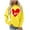 Yellow, variant on SHE IS Fall Sweatshirts for Women 3xl Plus Size Hoodies for Women 4x Pullover Sweatshirts for Women Half Zip Womens Long Sleeve Tops Casual Crop My Orders Placed
