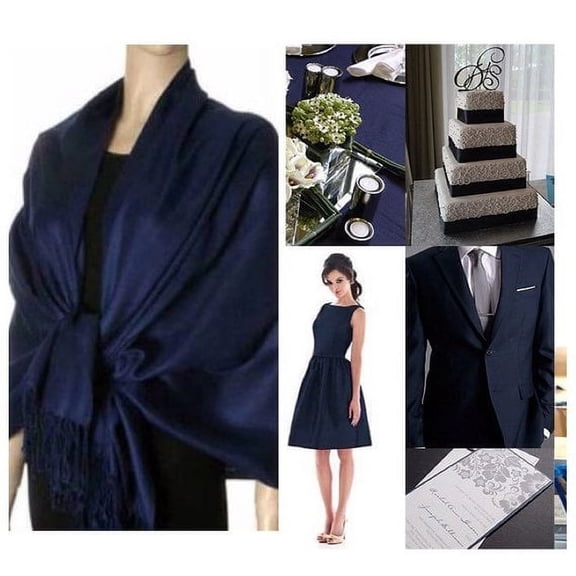 Gifts by RD Women's Pashmina Bridal Wrap Scarf Shawl