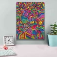thumbnail image 4 of Epic Graffiti 'Peace Sign Lines' by Howie Green, Canvas Wall Art, 12"x16", 4 of 8