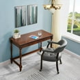 Dining Chairs with Wheels and Arm Caster Boss Captain's Chairs with