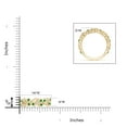 thumbnail image 6 of Angara Natural 0.32 Ct. Emerald with Diamond Non Eternity Wedding Band in 14K Yellow Gold for Women (Ring Size: 12), 6 of 11