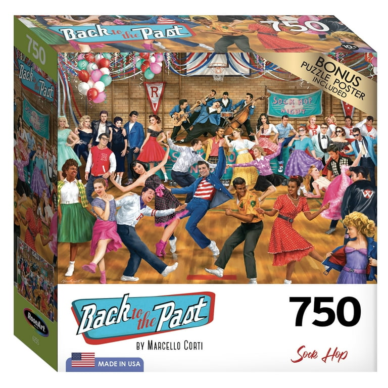 Cra-Z-Art Back to the Past 750-Piece Sock Hop Adult Jigsaw Puzzle
