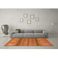 thumbnail image 3 of Ahgly Company Indoor Rectangle Abstract Orange Modern Area Rugs, 5' x 8', 3 of 4