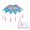 Style 6, variant on SDFGTstore Handmade Paper Cloud Shoulder Painting Set for Kids Students and Hobbyists