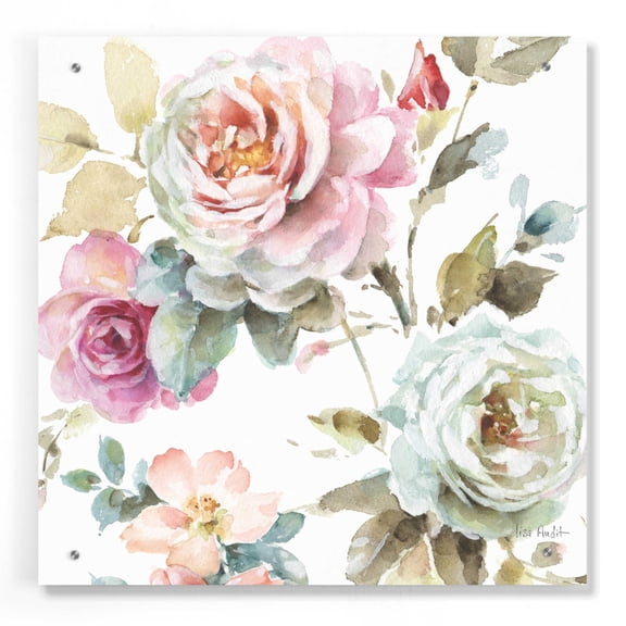 Epic Art 'Beautiful Romance V' by Lisa Audit, Acrylic Glass Wall Art, 24"x24"