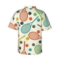 thumbnail image 3 of Uemuo Racket and Tennis Ball Printed Regular Fit Short Sleeve Casual Hawaiian Shirt for Men,Aloha shirt,Tropical shirt,Floral print shirt,Vacation Beach shirt-3X-Large, 3 of 9