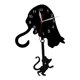 thumbnail image 5 of Reloj de pared, bonito regalo ideal, bricolaje, tema animal, forma de y , reloj colgante, decoración para oficina, cocina, interior, 5 of 9
