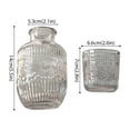 thumbnail image 6 of Bedside Water Carafe and Glass Set,18oz Water Pitcher Sets with Cup, Bedside Night Carafe Pitchers and Waters Glasses Tumbler Sets,Vintage Glass WaterPitcher with Cup Set for Bedroom, 6 of 7