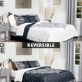 thumbnail image 6 of Regency Heights Twin Size Comforter Sets, Black Bed in a Bag Twin, 6 Pieces Bedding Comforter Set with Bed Sheets and Side Pockets, 6 of 10