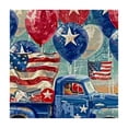 thumbnail image 4 of nygtbtfer Elastic Edged Tablecloth Fit Tablecloths Star Side US Flag Picnic Table Cover for Dinner FireworkBallon Fitted Table Cover up to Tables 46*46, 4 of 8