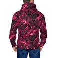 thumbnail image 5 of Zip Up Hoodies for Men - Burgundy Tie Dye Long Sleeve Comfrt Men'S Fashion Hoodies & Sweatshirts, Jackets for Men Hoodies Pullover Clothing Clothes with Pouch, 5 of 5