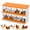 Orange Color, variant on Luku Chicken Nesting Boxes, 6/8/10 Compartment Roll-Out Nesting Box with Lid for Easy Egg Collection