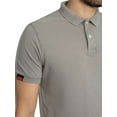 thumbnail image 4 of Superdry Vintage Destroy Polo Shirt, Grey, 4 of 5