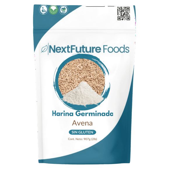 Harina de Avena Germinada I SIN GLUTEN I NextFuture Foods I 907gr
