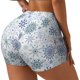thumbnail image 1 of Fotbe Retro ice blue snowflakes Shorts Sin Costuras – Shorts Deportivos de Cintura Alta para Mujer, Elásticos para Gimnasio, Yoga, Running o Ciclismo-X-Large, 1 of 8