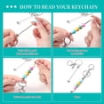 thumbnail image 5 of Jiibva 24Pcs Beadable Keychains Bars, Metal Beaded Keychain Blanks Bulk Making Supplies Kit with Lobster Hook for Pendant DIY Art Crafts, 5 of 7
