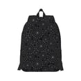 thumbnail image 3 of Balery Spider Web Black Vintage Canvas Backpack for Men and Women - Large Capacity, Durable Travel Laptop Bag for School, Work, Hiking, and Outdoor Activities, 3 of 7