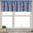 thumbnail image 3 of Ambesonne Llama Valance & Curtain, Cartoon Animal Triangles, 55"x36", Multicolor, 3 of 6