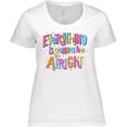 thumbnail image 3 of Inktastic Everything is Gonna Be Alright Inspirational Quote Women's Plus Size T-Shirt, 3 of 5