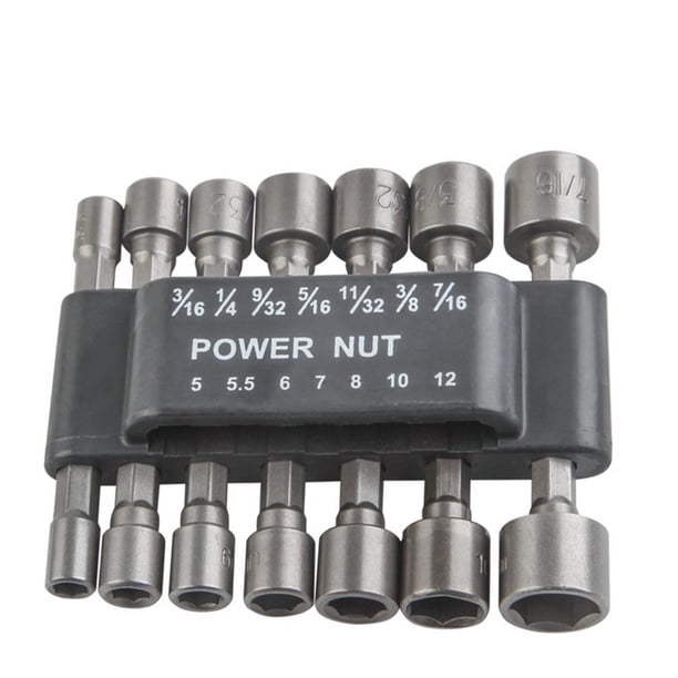 Speravity Juego de llaves de tuercas hexagonales, llave eléctrica portátil, juego de manguitos de destornillador de impacto, accesorios de herramientas Herramientas eléctricas Tipo 3 Speravity TO001448-03