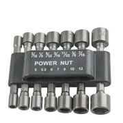 tssuouriy Universal Hexagonal Nut Socket Power Drill Bit Set Portable Power Impact Driver Sockets Kit Rotary Tool Supplies Type 3