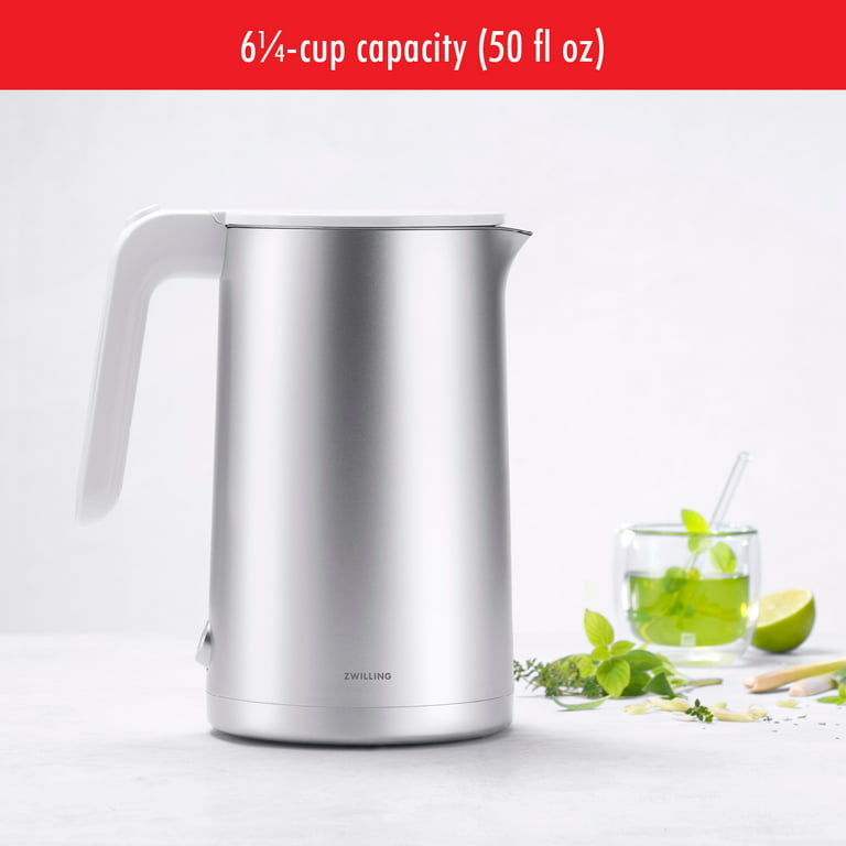 ZWILLING Enfinigy Cool Touch 1.5-Liter Electric Kettle Cordless Tea Kettle