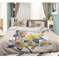 thumbnail image 2 of Ensemble de Housse de Couette Motif Floral Plante Verte Colorée 3D, 2 of 3